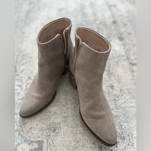 BP tan suede ankle booties